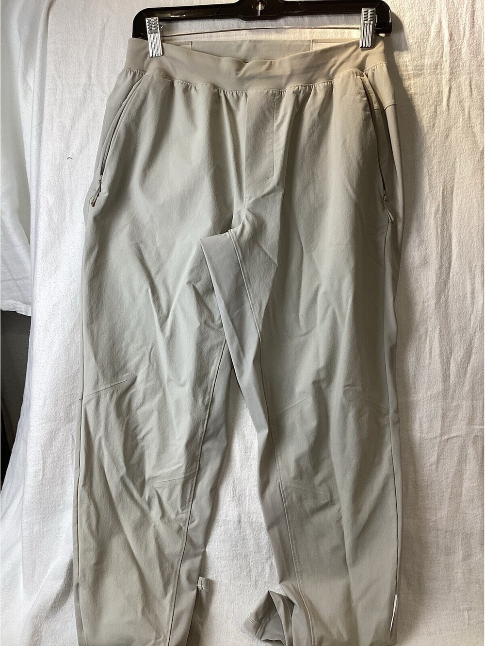 EC Men's Lululemon ABC Skinny-Fit Jogger Warpstreme   Cream/Ivory Sz Medium